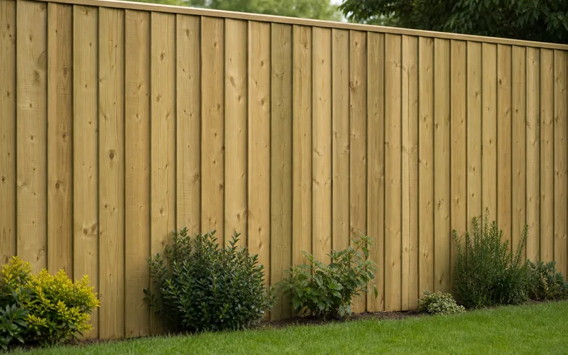 Close board featheredge fencing installed in Chesterfield